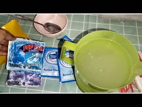 Mama Azizah Buat Es Lilin dari Pop Ice || Ide Jualan