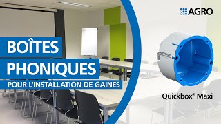 Boîtes phoniques Quickbox® Maxi