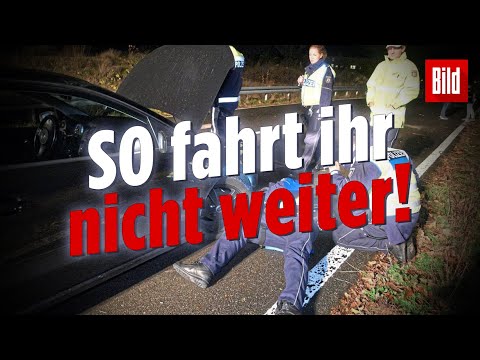 Polizei geht am Rande der „Essen Motor Show“ gegen Tuning-Sünder vor