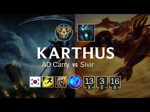 Karthus Bot vs Sivir - KR Challenger Patch 8.22