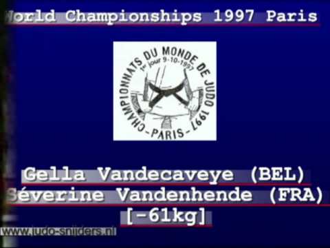 Judo 1997 Paris: Vandecaveye (BEL) -Vandenhende (FRA) [-61kg].
