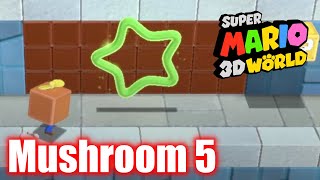 Super Mario 3D World - World Mushroom 5 - Back to Hands-On Hall - All Stars 100% Walkthrough