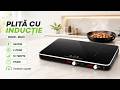 Plită cu inducție ONIX-DUO, 3400 W, 2 zone de gătire, 10 trepte de putere, timer