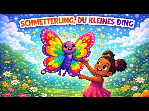 🦋🌈 Schmetterling, du kleines Ding - Folk Dance Remix 🌈🦋 | Kinderlieder zum Tanzen