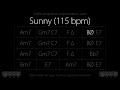Sunny 115 Bpm Backing Track