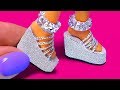 10 DIY Barbie Hacks: Mini Curlers, Soap Bubbles, Shoes, Cap and more!