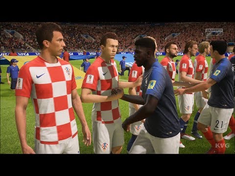 2018 FIFA World Cup Russia Final - France vs Croatia - Gameplay (HD) [1080p60FPS]