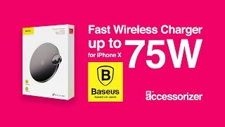 Baseus Draadloze Oplader 10W Fast Charge met Lightning Kabel Zwart Opladers