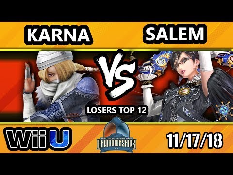 DHATL18 Smash 4 - Karna (Sheik) Vs. Liquid | Salem (Bayonetta) - Wii U Losers Top 12