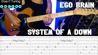 System of a Down - Ego Brain |Guitar Cover| |Screen Tabs| |Lesson| |Drop C|