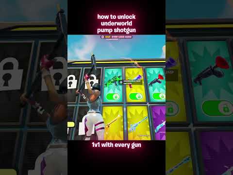 HOW TO UNLOCK THE UNDERWORLD PUMP SHOTGUN IN 1v1 WITH EVERY GUN!