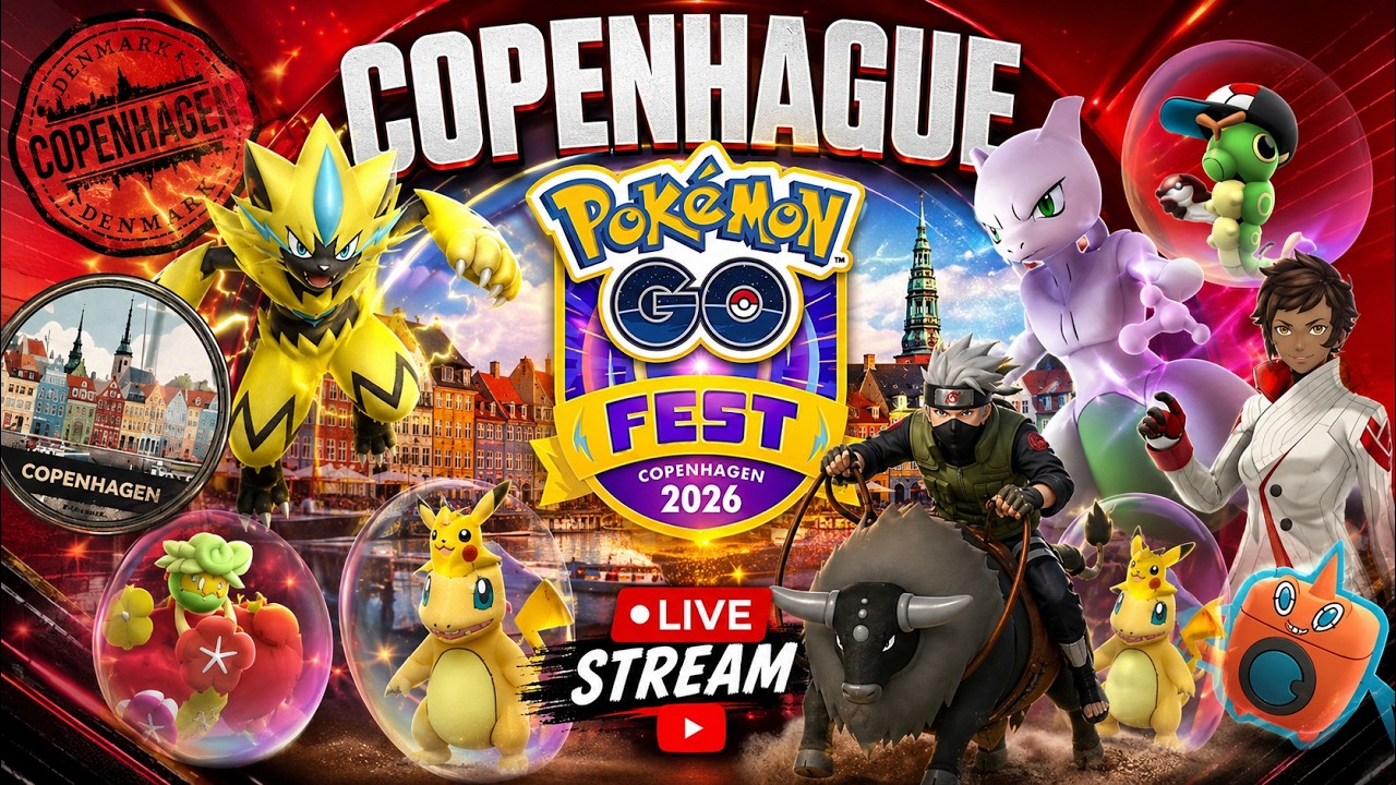 🚨ULTIMO DIA  GO FEST COPENHAGUE🚨MEWTWO E INCURSIONES EN DIRECTO POKEMON GO