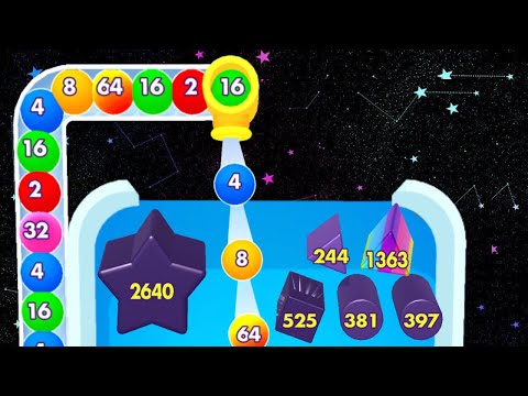 Bounce Merge 2048 | Mobile Game | ios android game | All Levels Satisfying game (Part 3)