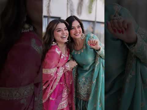 Peach Crush Embroidered Kurti Sharara Set