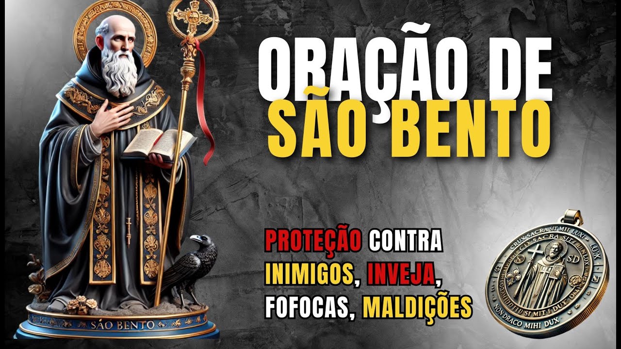 ORAÇÃO DE SÃO BENTO contra INIMIGOS, INVEJA, FOFOCAS E MALDIÇÕES. Reze por 3 DIAS e AFASTE O MAL!