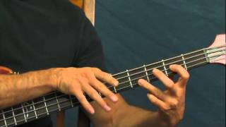easy bass guitar lesson bass master Stanley Clarke school days technique