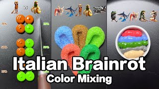 Italian brainrot | Color mixing | Tung Tung Tung Sahur | Guess the mixed colors