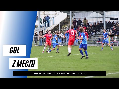 Gol z meczu Gwardia Koszalin - Bałtyk Koszalin 0:1
