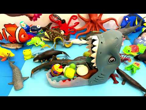 Unboxing Sea Animal Toys & Shark Mouth Surprise! Fun Learning for Kids 🦈