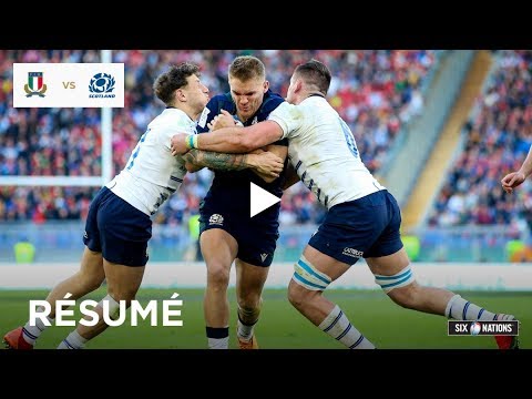 Résumé | Italie- Écosse | Tournoi des Six Nations
