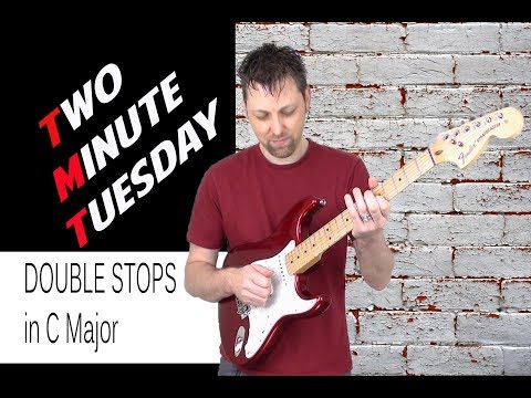 Double Stops Guitar Tutorial/Lesson In C Major