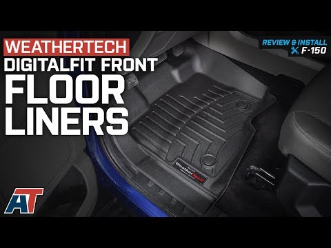 2015-2018 F150 Weathertech DigitalFit Front Floor Liners - Black with Vinyl Floors Review & Install