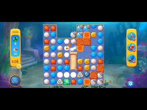 Fishdom Easy Level 12135 (with full seashell) @choraelmin
