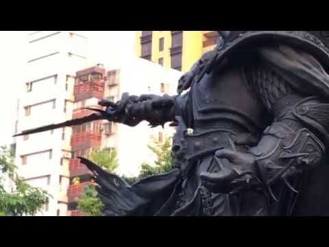Arthas statue in Taichung, Taiwan