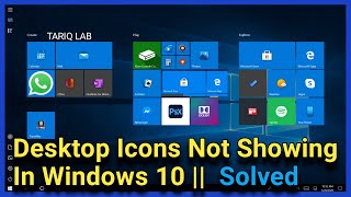 Desktop Icons Not Showing In Windows 10 | Missing Icons Fixed