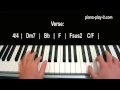ColdPlay The Scientist Piano Tutorial 