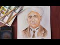 Watercolor Painting Of Dr CV Raman Nationalscienceday