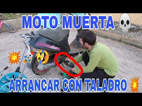 HOW TO START MOTORCYCLE with a DRILL and ride to the MAD AND WE BURN WHEEL