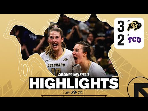Volleyball: No. 22 Colorado vs. No. 16 TCU Highlights | November 13, 2025
