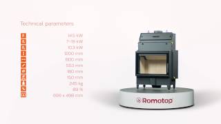 Камінна топка Romotop HEAT 4g 70.50.04 - конвекційна топка зі світлою камерою згоряння