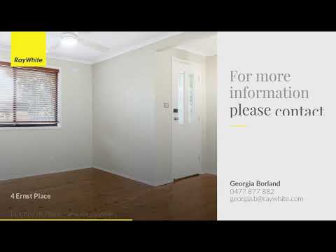 4 Ernst Place, Edensor Park, NSW 2176, 4 habitaciones, 1 baños, House