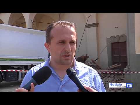 2018-06-04 CARMIGNANO - CROLLO PORTICATO CHIESA, FERITA UN'INTERA COMUNITÀ