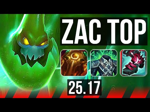 ZAC vs PANTHEON (TOP) | Dominating | NA Master | 25.17
