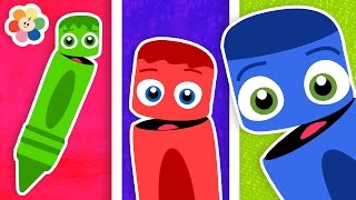 Coloring Nature | Learn the Colors | Color Crew | BabyFirst TV