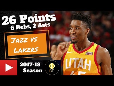 Donovan Mitchell vs Lakers 4/3/18 | 26 Pts, 6 Rebs, 2 Asts