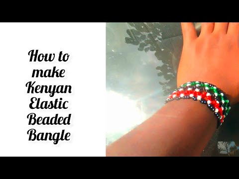 Kenyan Elastic Beaded Bangle/Bracelet