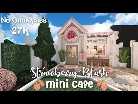 Minami Oroi Roblox Bloxburg Speed Build No Gamepass Strawberry Blush Mini Cafe - 25 de abril de 2021