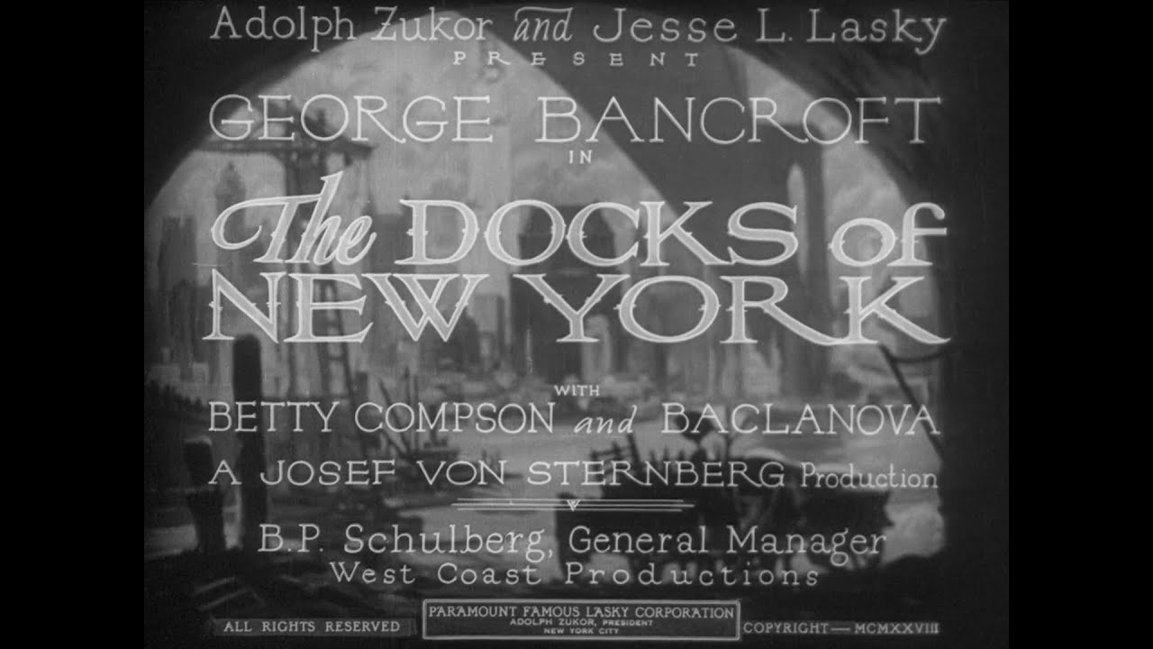 Miniature de la vidéo The Docks of New York (von Sternberg, 1928) — 1080p du film Les Damnés de l'océan