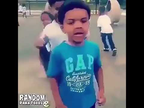 White kid does mad dab