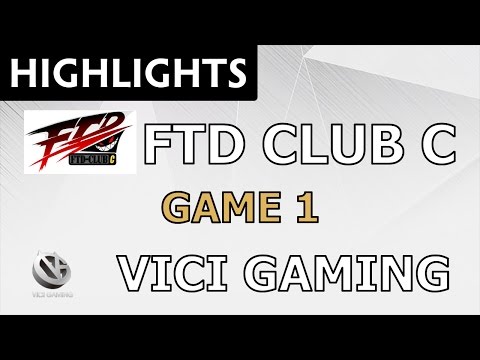 FTD club c vs Vici Gaming [Game 1] Dota 2 Professional League - Dota Highlights