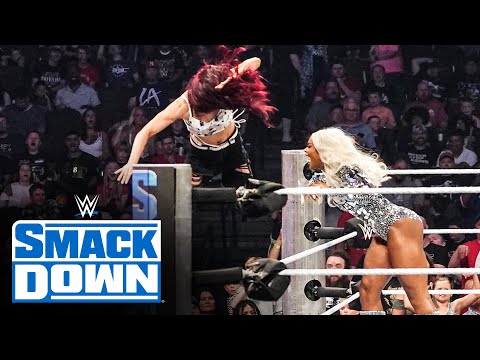 Bianca Belair & Jade Cargill throw Alba Fyre & Isla Dawn out of the ring: SmackDown, July 26, 2024