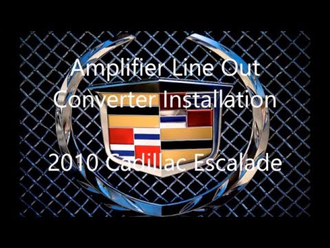 2010 (2007-2014) Cadillac Escalade Amplifier Wiring Install using Scosche LOC2SL Line Out Converter.
