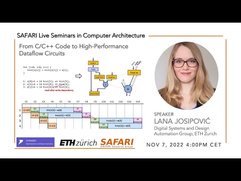 SAFARI Live Seminar - From C/C++ code to high‐performance dataflow circuits
