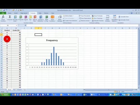 How To... Plot a Normal Frequency Distribution Histogram in Excel 2010