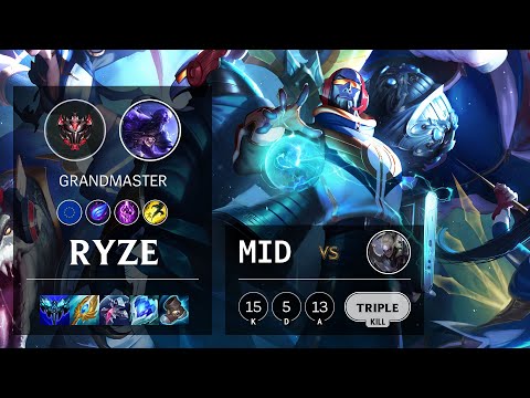 Ryze Mid vs Diana - EUW Grandmaster Patch 11.13