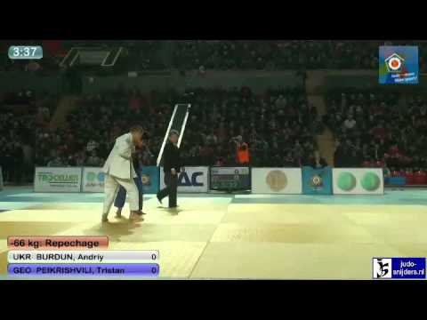Judo 2013  European Open Tblisi: Burdun (UKR) - Peikrishvili (GEO) [-66kg] rep